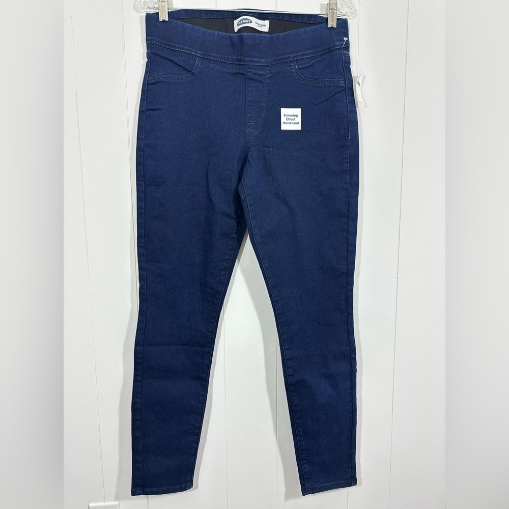 NWT Old Navy Super Skinny Denim Jeans Mid Rise size 8 Dark Wash Jeggings